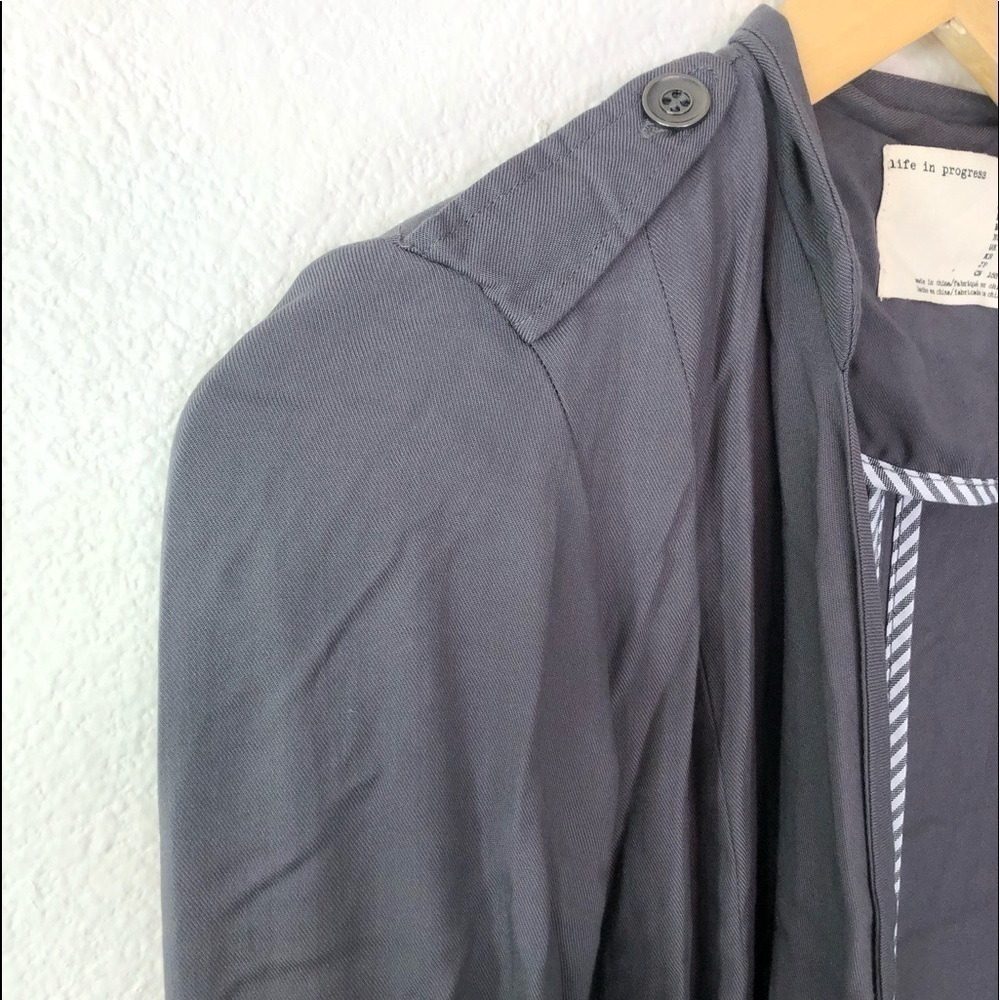 Life In Progress Grey Light Weight Jacket - Picture 3 of 6